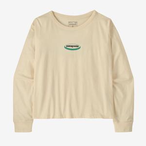 [파타고니아]37869R5우먼즈 롱-슬리브드 95 오벌 로고 이지 컷 티셔츠MDPT