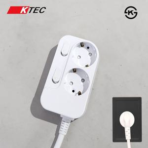국산 케이텍 KS 개별 멀티탭 2구 16A 멀티 콘센트 멀티탭 멀티콘센트 개별멀티탭 전원케이블 국산멀티탭
