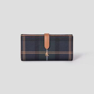 [빈폴ACC] (BE51A4M03R) 빈폴 헤릿 장지갑 - 네이비