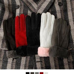 아트박스/넘버나인 여성 가죽 무스탕 장갑 M1718017