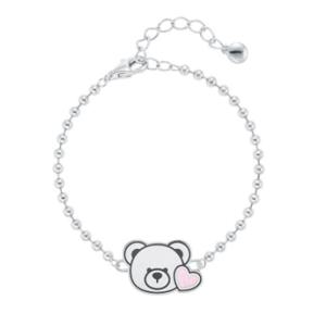 [로이드] [실버 925] 핑크 하트 로니 미아방지 팔찌 LWS25002S