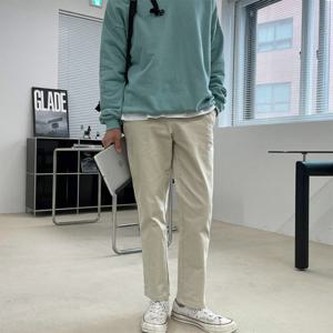 [옷자락]남자 빅사이즈 일자바지 코튼 데일리 남친룩 팬츠