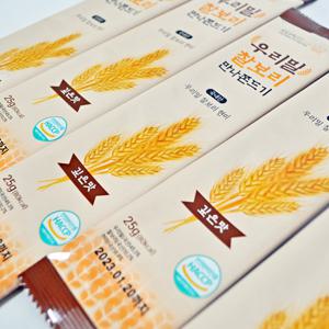 우리밀 찰보리로 만든 프리미엄 쫀드기 25gx30봉