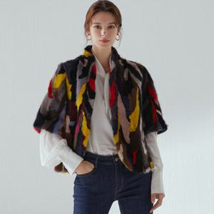 [라벨르]라벨르 밍크스크랩 볼레로_컬러풀 멀티