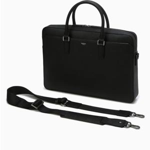 [헤지스ACC] 블랙 단색 소가죽 서류가방 HJBA4E601BK