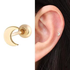14K 초승달 데일리 골드 금 피어싱