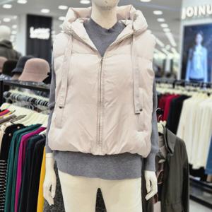 [조이너스]여성 브랜드 24신상 후드 오리털 패딩 베스트JEW0WIV0