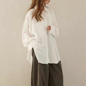 [다잇템]여성 남방 롱 싱글주머니 비스코스 박시핏 남방