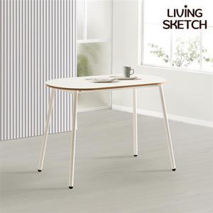 [리빙스케치] 스위피 900 타원형 테이블 2인 식탁 카페 업소용 원룸 티테이블