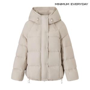 [미니멈][미니멈 에브리데이]빅 후드 볼륨 스트링 덕 다운 패딩 점퍼 (EB4JJ019D)