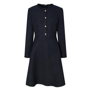 질스튜어트 뉴욕 여성 25FW 시즌오프 네이비 패턴 아크릴혼방 트위드원피스 JSDR5D310N3