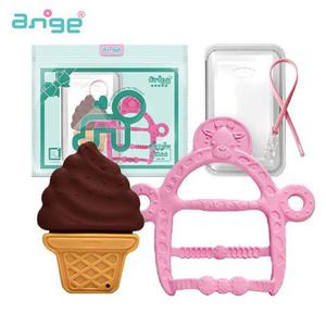 [앙쥬]앙쥬 치발기 2종세트_아이스크림치발기+기린팔찌치발기(분홍)