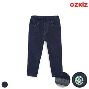 [오즈키즈]반짝스마일 반전 스팽글 기모 청바지