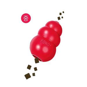 공놀이 KONG 강아지 노즈워크 장난감 레드 중 고무공 콩토이