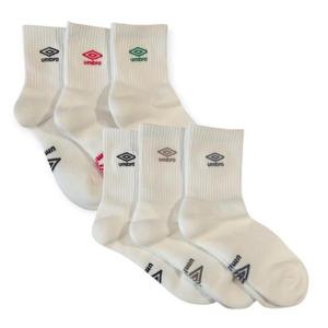 [엄브로] 2026 UR123CSC12/자수로고 쿠셔닝 미드 3PACK/SCW0(스위트콘),WHT0(화이트)