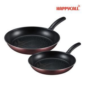 [리뷰후기+메가커피 기프티콘 증정] 해피콜 올 뉴 컴포트 다이아몬드 IH 인덕션 후라이팬 2종 A세트(24팬+28팬)