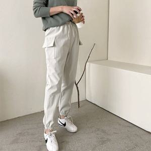 [옷자락]여자 겨울 트레이닝 바지 기모 밴딩 카고 팬츠