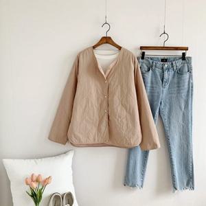 [옷자락]여자 봄 가을 깔깔이 퀄팅 점퍼 퀼팅 누빔 자켓