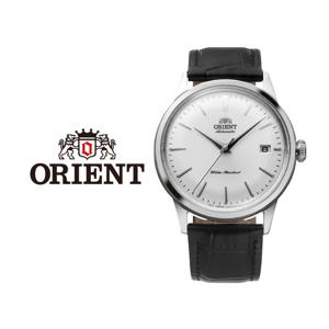 오리엔트 밤비노 Bambino 화이트 남성 클래식 오토매틱 가죽 패션 시계 RA-AC0M03S30B