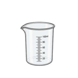 상세정보참조 계량컵 플라스틱 미니 비커 100ml/눈금 비이커 상세정보참조