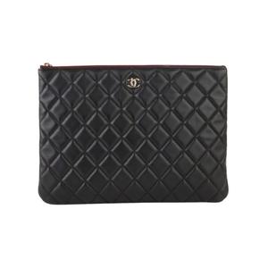 (명품) 샤넬 A82545 램스킨 포켓 클러치 금장 뉴