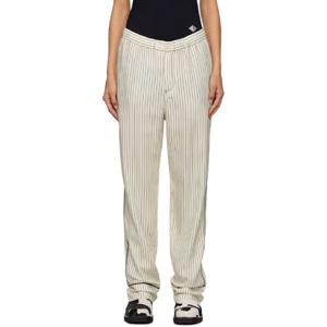 26 SS 소울랜드 여성 오프 화이트   블랙 파고 슬랙스 242621F087001