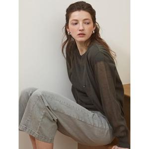 [Melissa] 시스루 가디건  카키 (ML535AB10H)