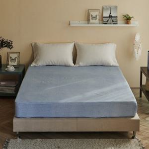 [르헤브] 클로젯 고밀도 피치스킨 홑겹 매트리스 커버 (슈퍼싱글)