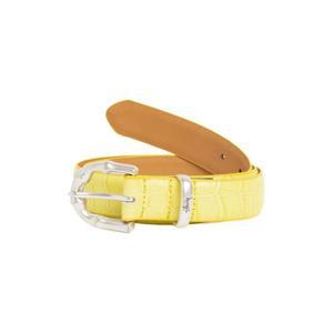 스투시 밤부 버클 벨트 시트론 크록 패턴 135201