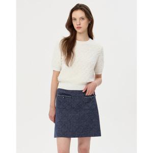 질스튜어트 뉴욕 여성 25FW 시즌오프 일본 수입소재 네이비 체크 미니스커트 JSSK5D200N2