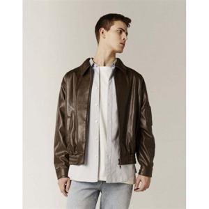 지오다노 GIORDANO 페이크 레더 블루종 073531 [brown] 01073531 355295