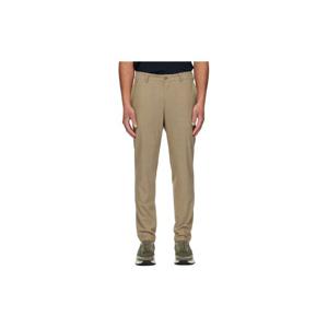 26 SS 보스 남성 베이지 슬림 핏 울 슬랙스 261085M191004