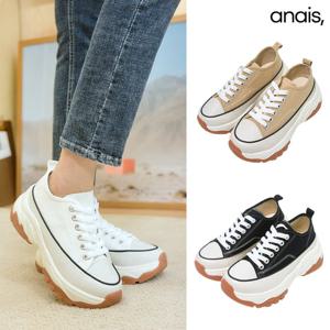 [아나이스] 캔버스 통굽 스니커즈 5cm_26S096