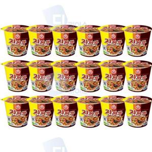 오뚜기짬뽕 오뚜기 진짬뽕 미니컵 소컵 컵라면 짬뽕라면 75g 18개
