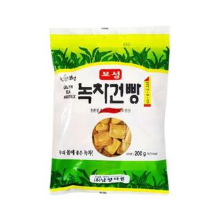 쿠키 쿨샵 건강식과자 보성녹차건빵 유 기농 녹차과자 200g