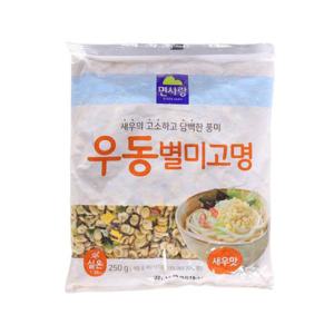 우동 면사랑 새우맛 별미 우동고명 250g