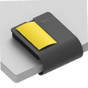 3M 포스트잇 강한점착용 클립 디스펜서 CD654 차콜/리필-그리움노랑