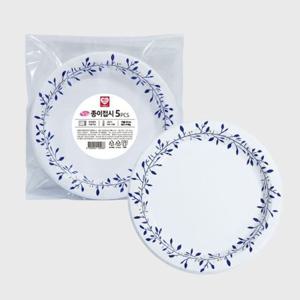 하니 칼라 종이접시 20cm 10매입