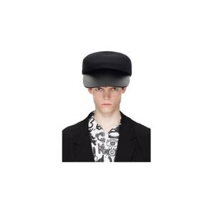 26 SS 꼼데가르송 남성 블랙 Hizume  가죽 모자 261347M139000