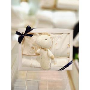 [압소바 의류] (말띠아기선물)미우텐셀우주복 내의 딸랑인형 3종세트 (A2510607E)