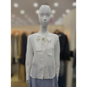 [플라스틱아일랜드]하이넥 타이 블라우스PR2WB901_DJ