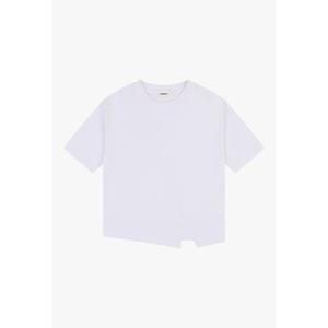 [잠뱅이]여성) 20수 자수 절개 언발란스 반팔 티셔츠 AP2WTS356-