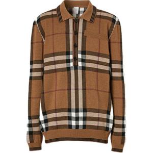 버버리 체크 폴로 남성 스웨터  4563944