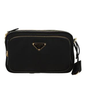 프라다 로고 플라크 지퍼 크로스백 1BH226VOOO R064F0632