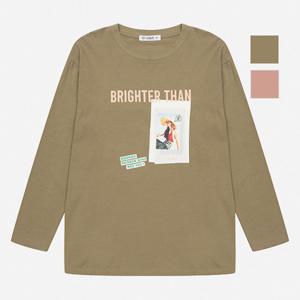 [뱅뱅] 공용 소녀앨범 프린트 긴팔티(NTJ121)