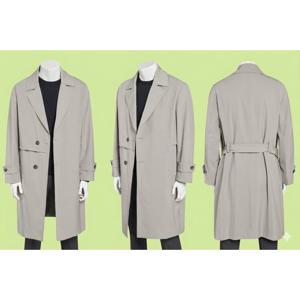 [레노마캐주얼]S/S 간절기 봄 가을 구김없고 세련된 베이지 블랙 남자트렌치코트 RPIMBH03APH