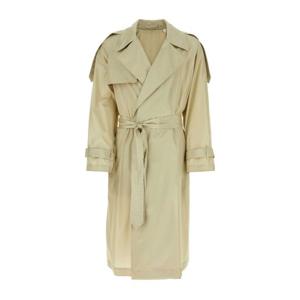 버버리 실크 벨티드 웨이스트 트렌치 코트 8086299 A1435