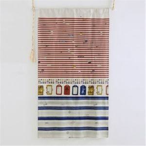 가리개 린넨 커튼 바란스 유럽국기