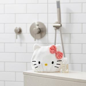 산리오 헬로키티 캐릭터 극세사 세면 머리 수건 타올