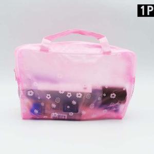 방수 수영가방 핑크 방수가방 수영가방 목욕탕가방 비치백 투명가방